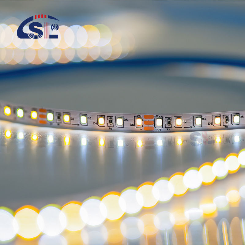 Indoor Decoration High Brightness 12v24v 10mm 120leds 3000K-6500K CCT Flexible Dual Color COB Led Strip Light