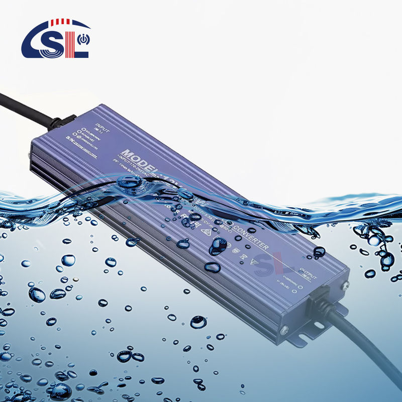 24V Input Voltage LED Light Transformer IP67 Waterproof for Outdoor 60W 200W 400W 500W