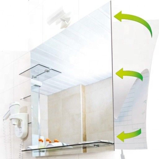 PET Lenses Material Bathroom Touch Sensor Switch Vanity Dimmer Defogger LED Smart Mirror