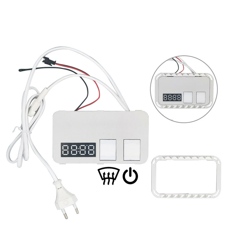 Smart Automation Defogger 12V 5A 60W Led Mirror Touch with Time Temperature Display