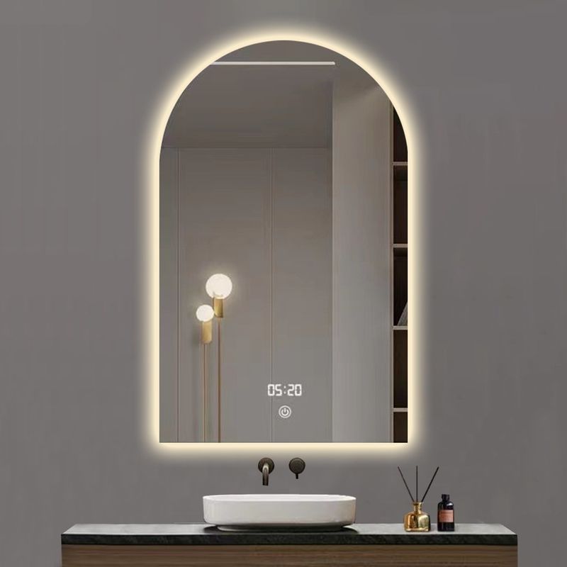 Hotel Home Bathroom Decoration Modern Design Touch Screen Smart Mirror With LED Lights and Sensor Switch
