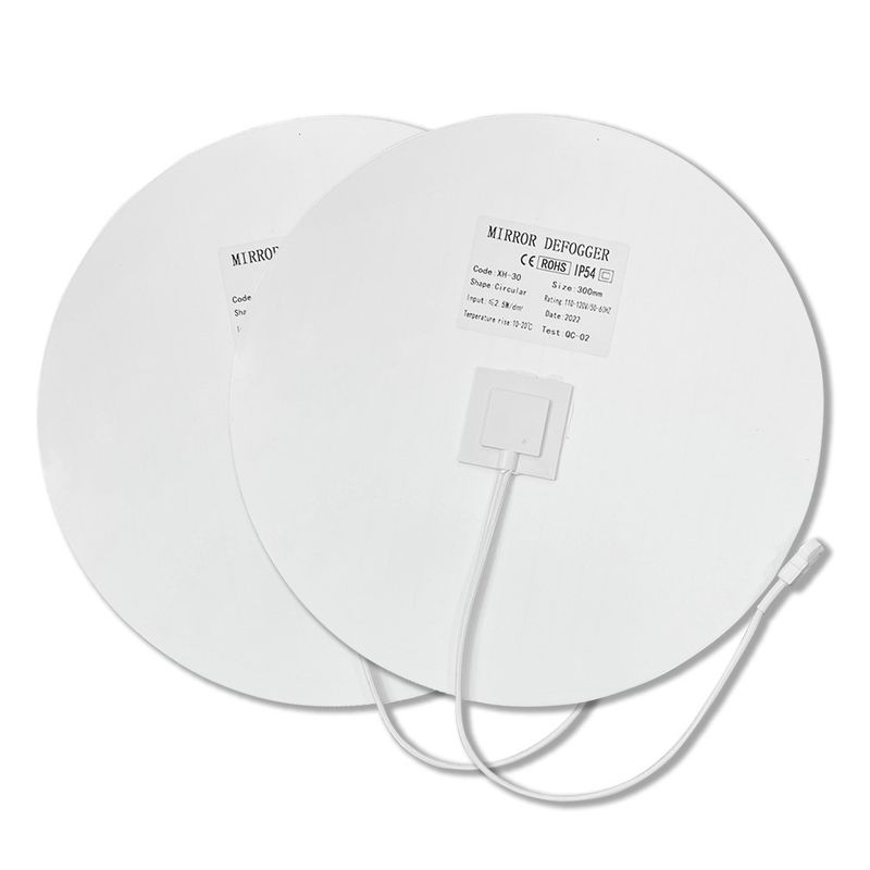 Hotel Mirror Anti-Fog PET Heating Film with Adjustable Round Size and 12w Output Power