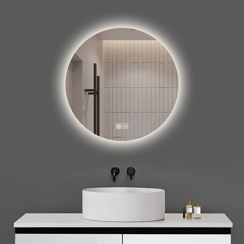 Large Sensor Switch LED Bathroom Mirror with Touch Screen and Fog-Free Design