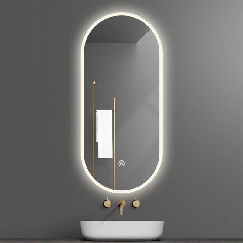 Silver Lenses Material Touch Control Led Retail Beat-room Mirror for Home Bathroom