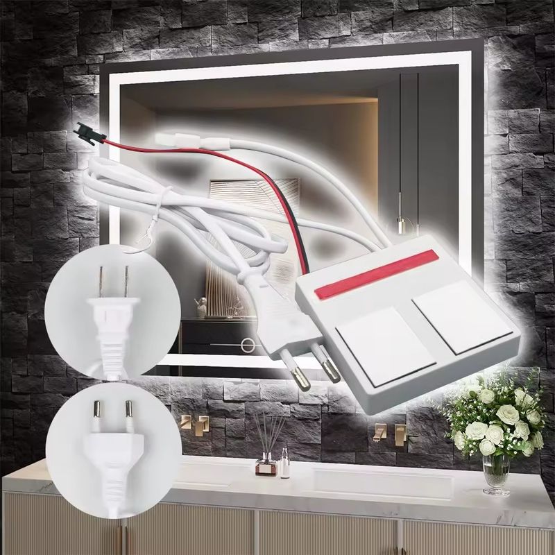 24W Smart LED Dual Touch Dimming Sensor With Built-In Power Supply for Single/Three Color Control and Defogging
