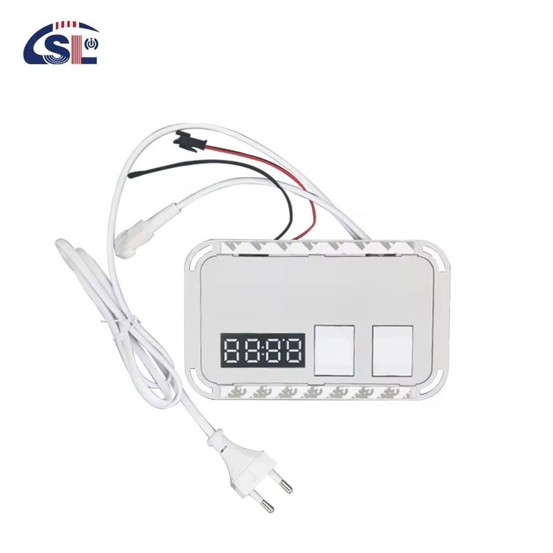 60W Mini Smart Mirror Touch LED Light Switch with Defogger DC12V Time and Temperature Display