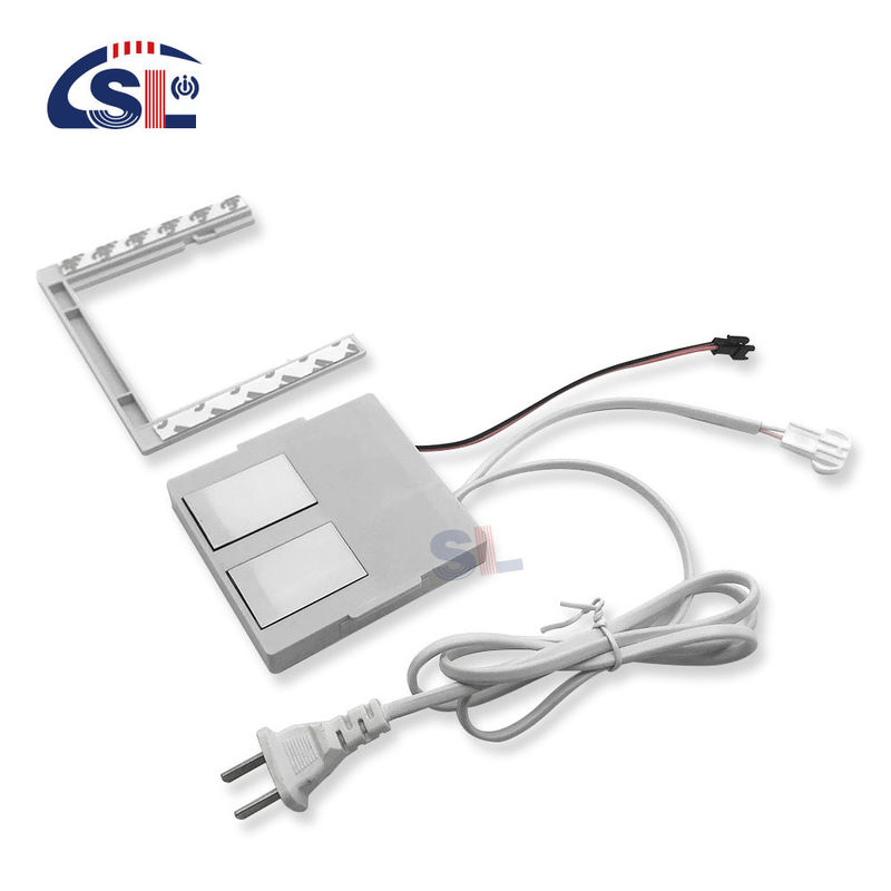 110V 240VAC Double keys Bathroom Led lighting Single/Three color On/Off Dimmer Touch Sensor Switch