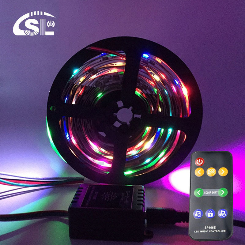 DC5V-12V SP106E 9keys Music Controller for WS2811/WS2812B/6812/1903/6803 LED Tape Easy