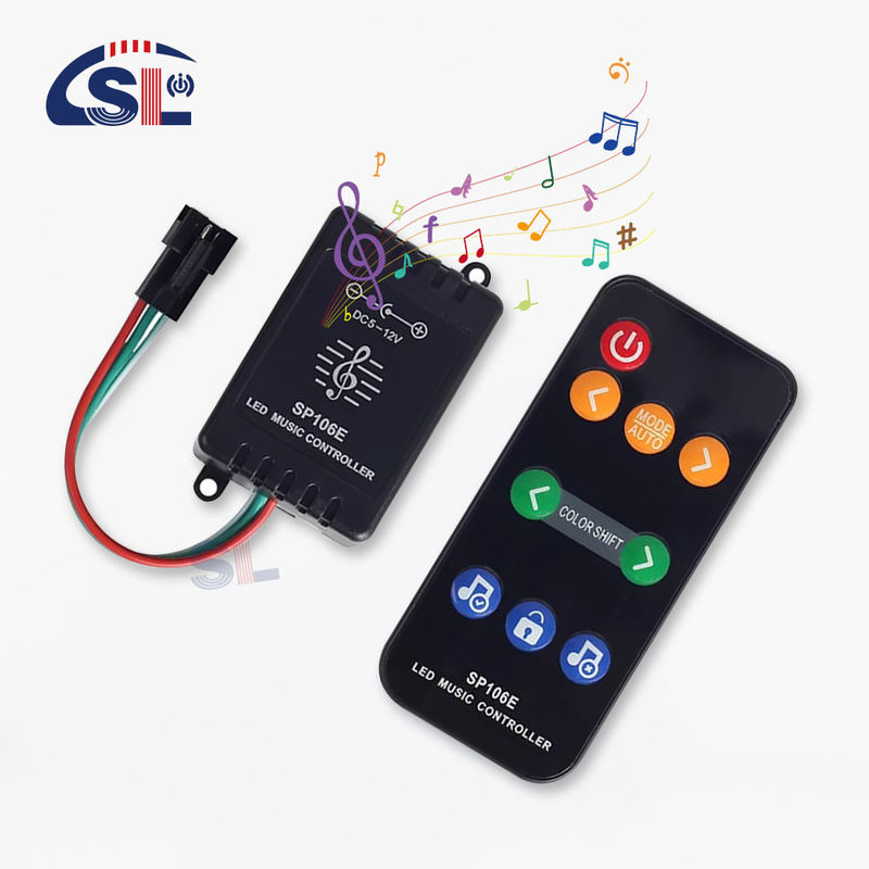 WS2811/WS2812B Individually Addressable Strip Light Control Smart Colorful 9Keys RF Remote SP106E