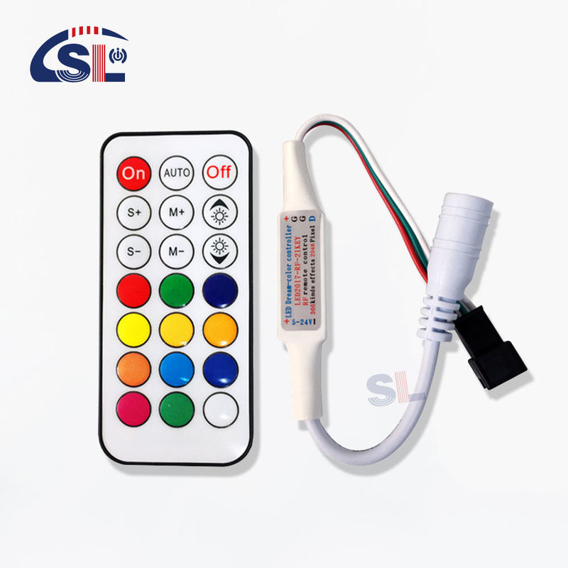 20-60 Degree Mini RF Remote Controller for WS2811/WS2812B/WS2813/USC1903 Pixel Light
